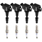 UF764 Ignition Coils and 93175 Iridium Spark Plugs, 4 Pack Fits 2015-2019 Hyundai Sonata Tucson Optima/Sorento/Sportage/Stinger & Genesis G70/G80/G90 2.0/2.4L. Replaces IC871/GN10730