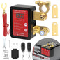 250A 12V Remote Battery Disconnect Switch with Voltage Display Fits 12V vehicles under 4.0L. Smart voltage protection, remote battery cut off switch top post vertical/flat installation